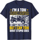 Tow Trucker, I Can't Fix Stupid, Tow Truck Operator, Wrecker T-Shirt - T-Shirt | Navy