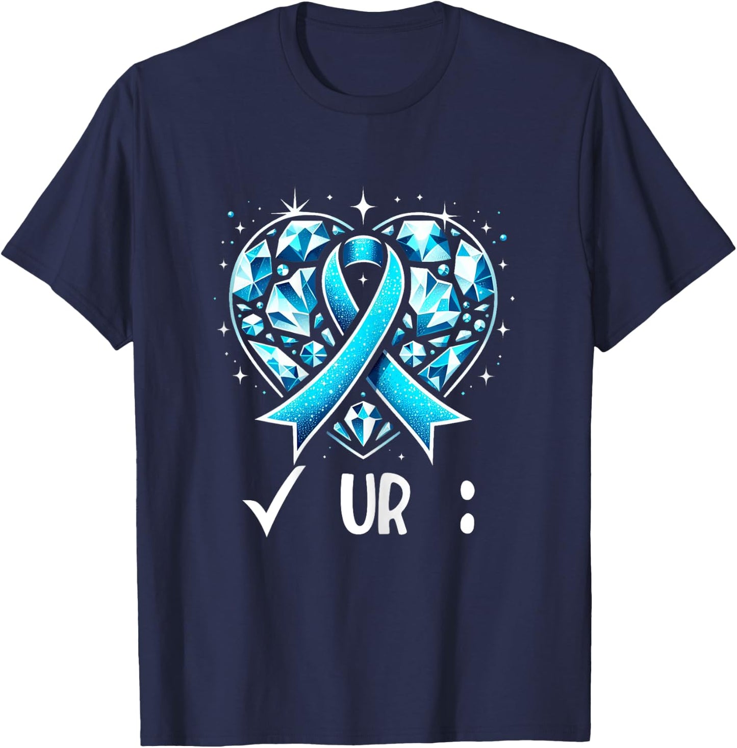 New Colorectal Cancer Awareness Colonscopy Check Your Colon T-Shirt - T-Shirt | Navy