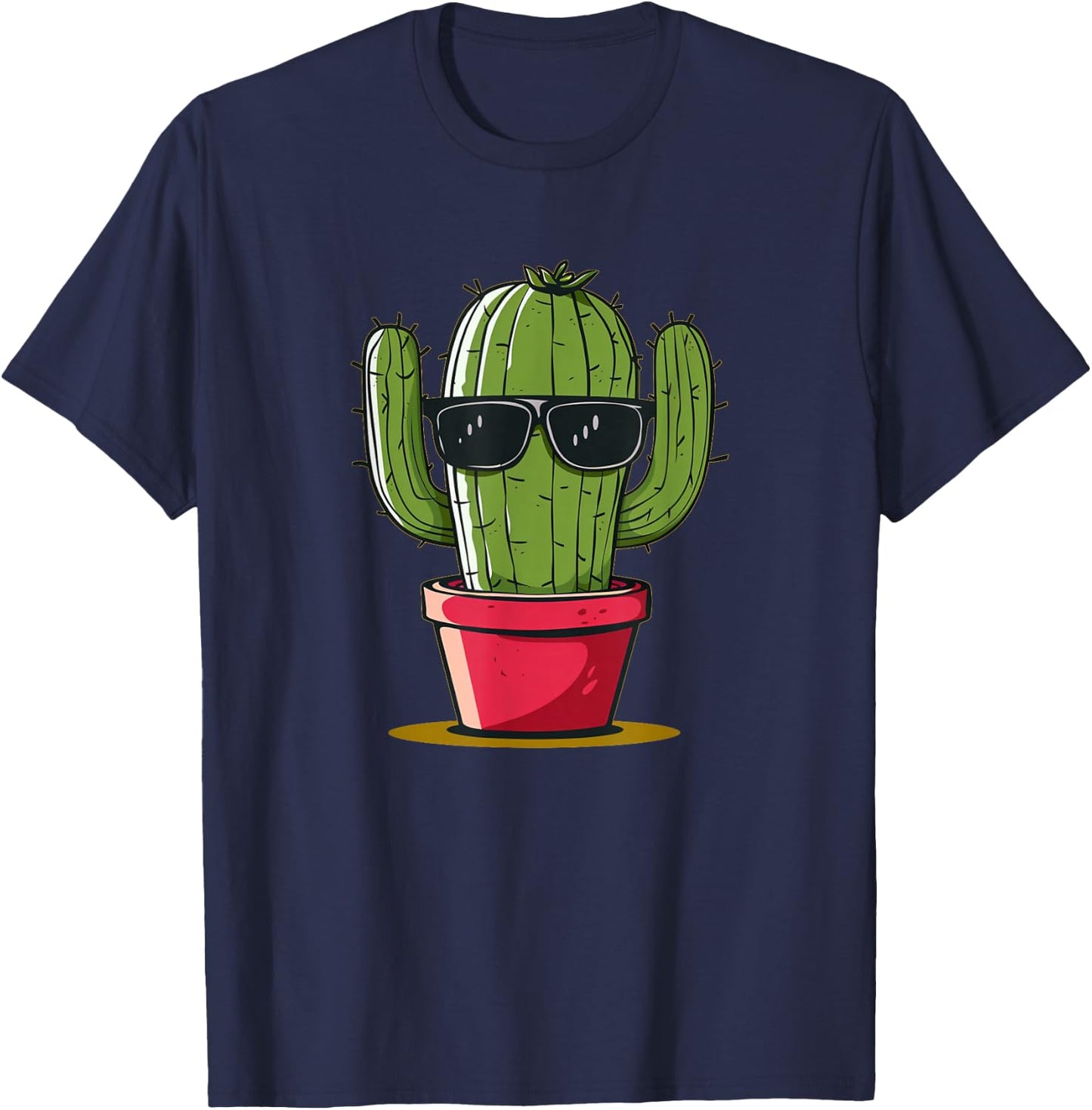 Awesome Sunglasses Cactus for Man and Woman T-Shirt - T-Shirt | Navy