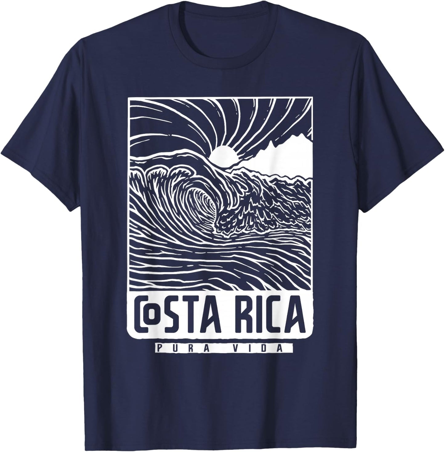 Costa Rica Pura Vida T-Shirt - T-Shirt | Navy