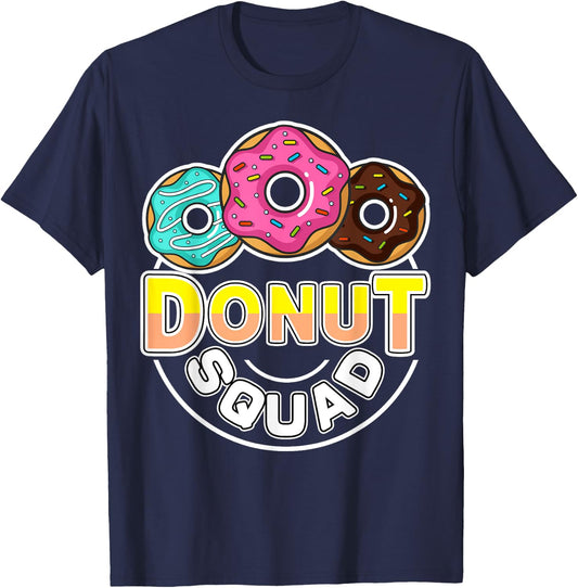 Donut Squad Matching Donut Party Crew Doughnut Sprinkles T-Shirt - T-Shirt | Navy