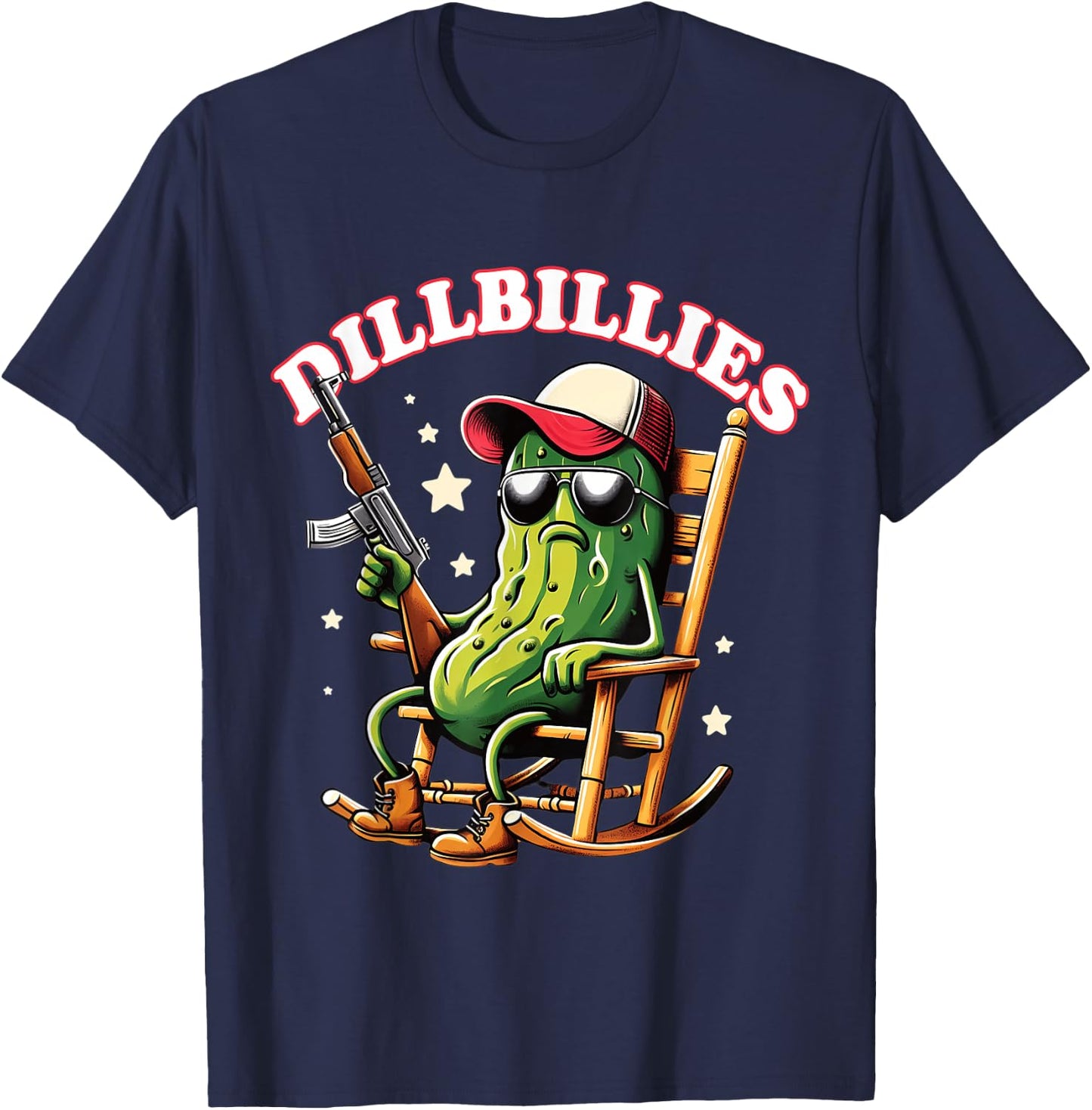 Dillbillies Funny Redneck Farm Country Life Pickle Lover T-Shirt - T-Shirt | Navy