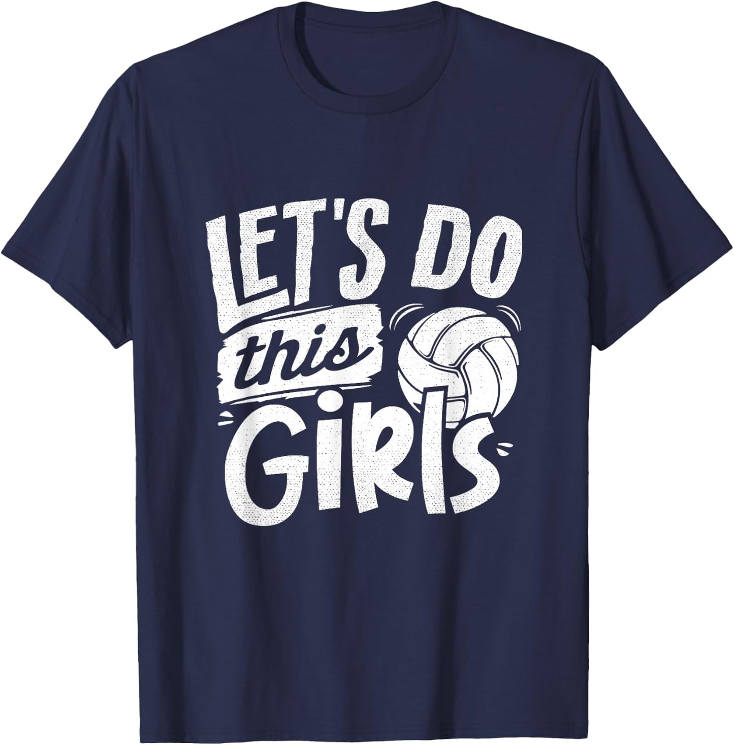 Volleyball Mom Shirt Women Girls Volleyball Player T-Shirt - T-Shirt | Navy