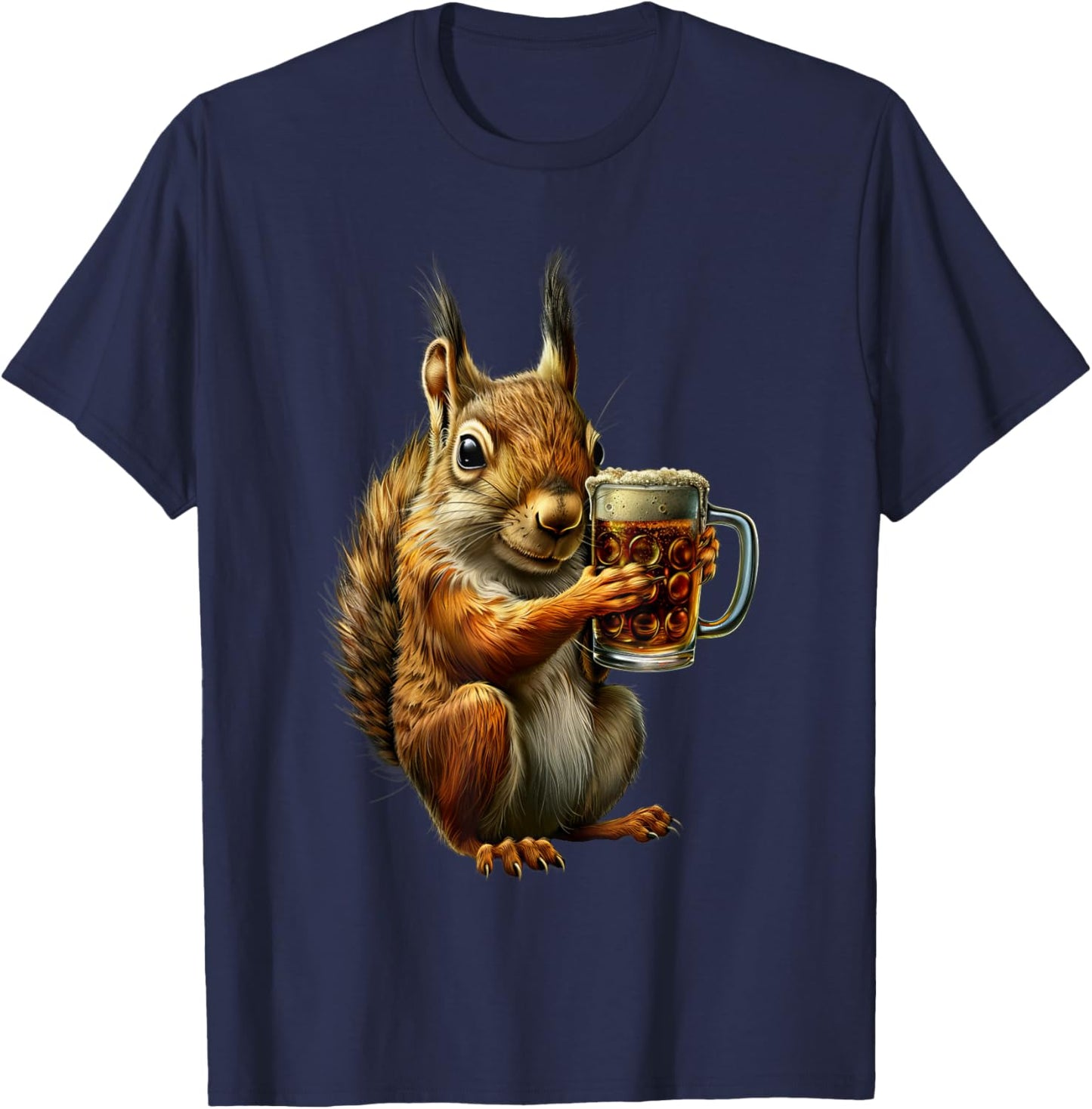 Squirrel Beer T-Shirt - T-Shirt | Navy