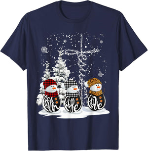 Merry Christmas 2026 Faith Hope Love Christian Christmas T-Shirt - T-Shirt | Navy
