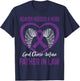 Heaven Needed a Hero Purple Alzheimers Father In Law Graphic T-Shirt - T-Shirt | Navy