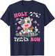 Kids Holy Cow I'm Three 3 Years Old 3rd Birthday Boy Girl T-Shirt - T-Shirt | Navy