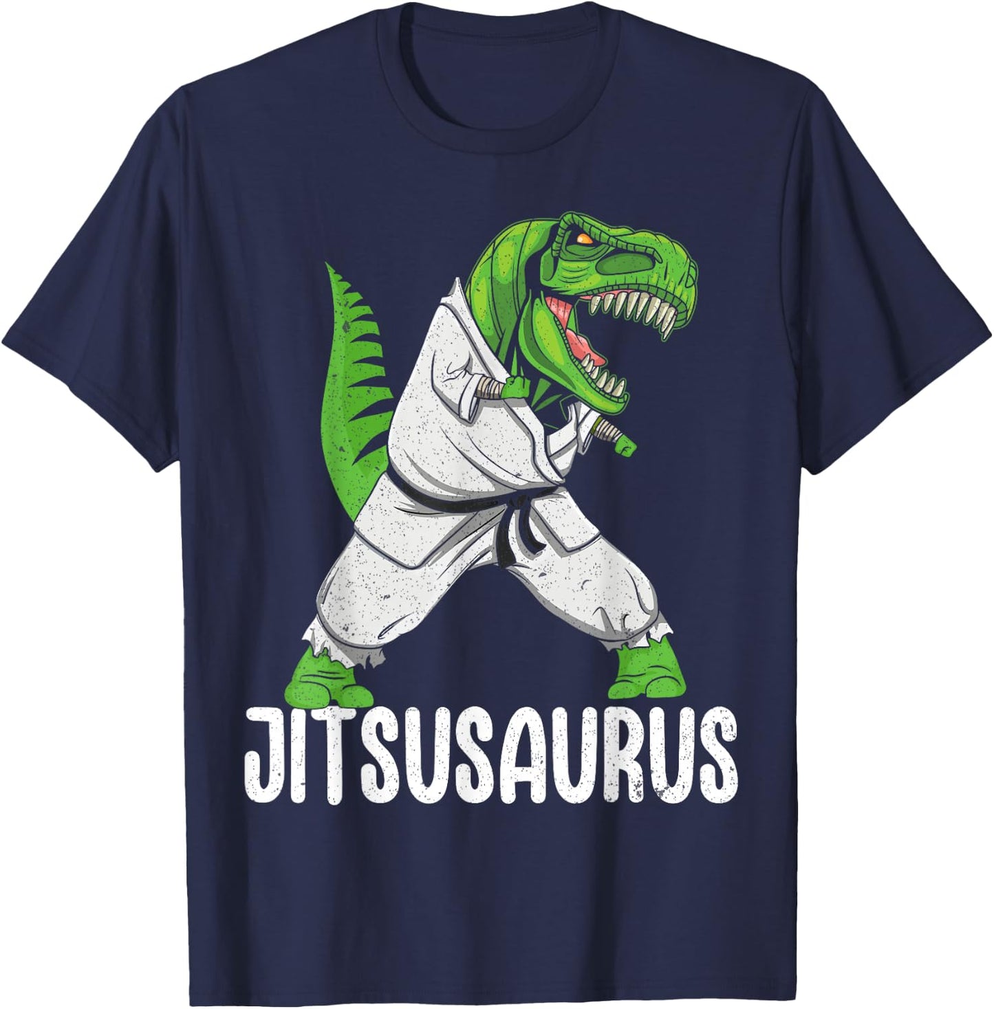 Jitsusaurus Funny Jiu-Jitsu Brazillian Ju Jitsu Bjj Boys Kid T-Shirt - T-Shirt | Navy