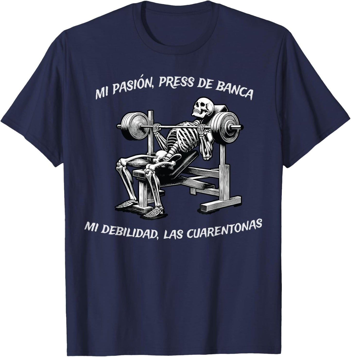 Frases Chidas Funny Mexicans Sarcasm Skull Sayings Hispanic T-Shirt - T-Shirt | Navy