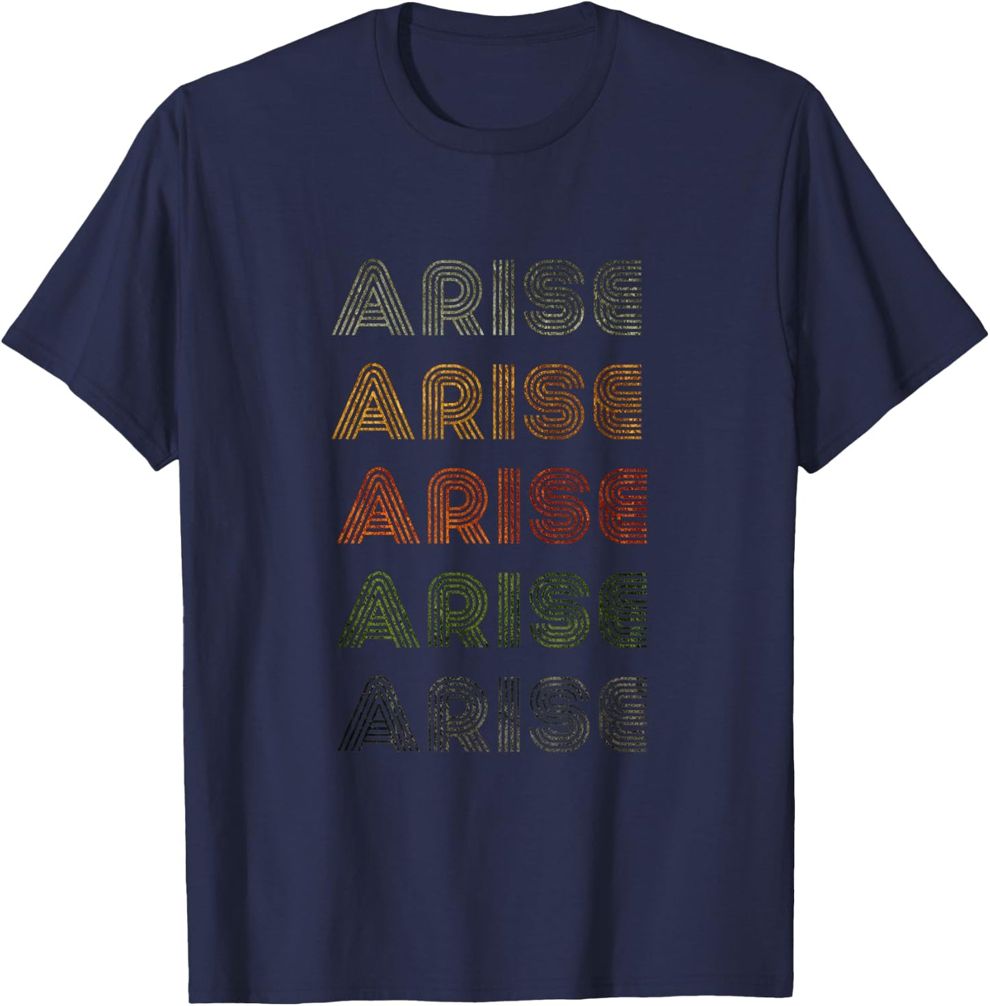Love Heart Arise Grunge Vintage Style Black Arise T-Shirt - T-Shirt | Navy
