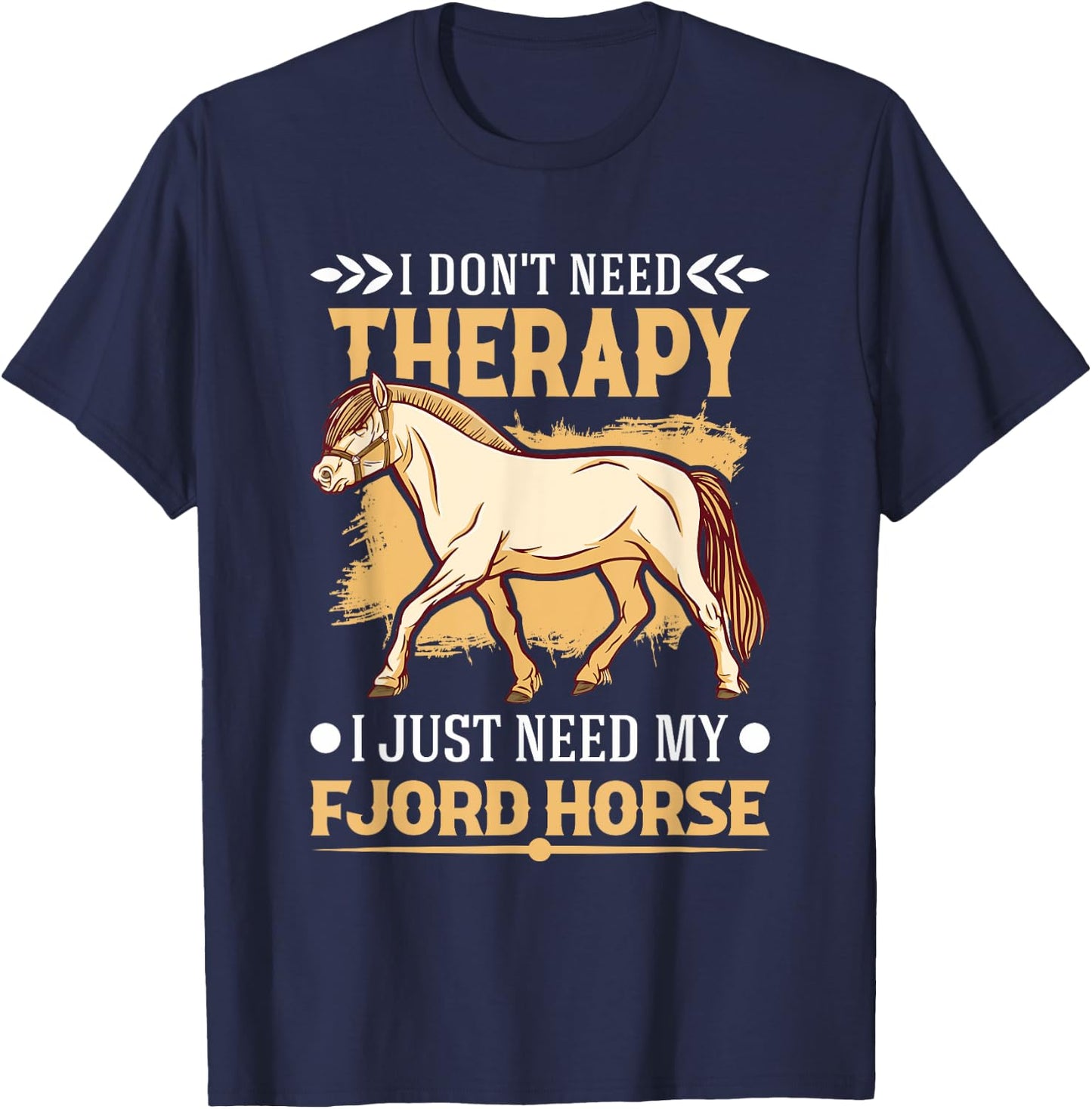 Fjord Horse Therapy Fjordi T-Shirt - T-Shirt | Navy