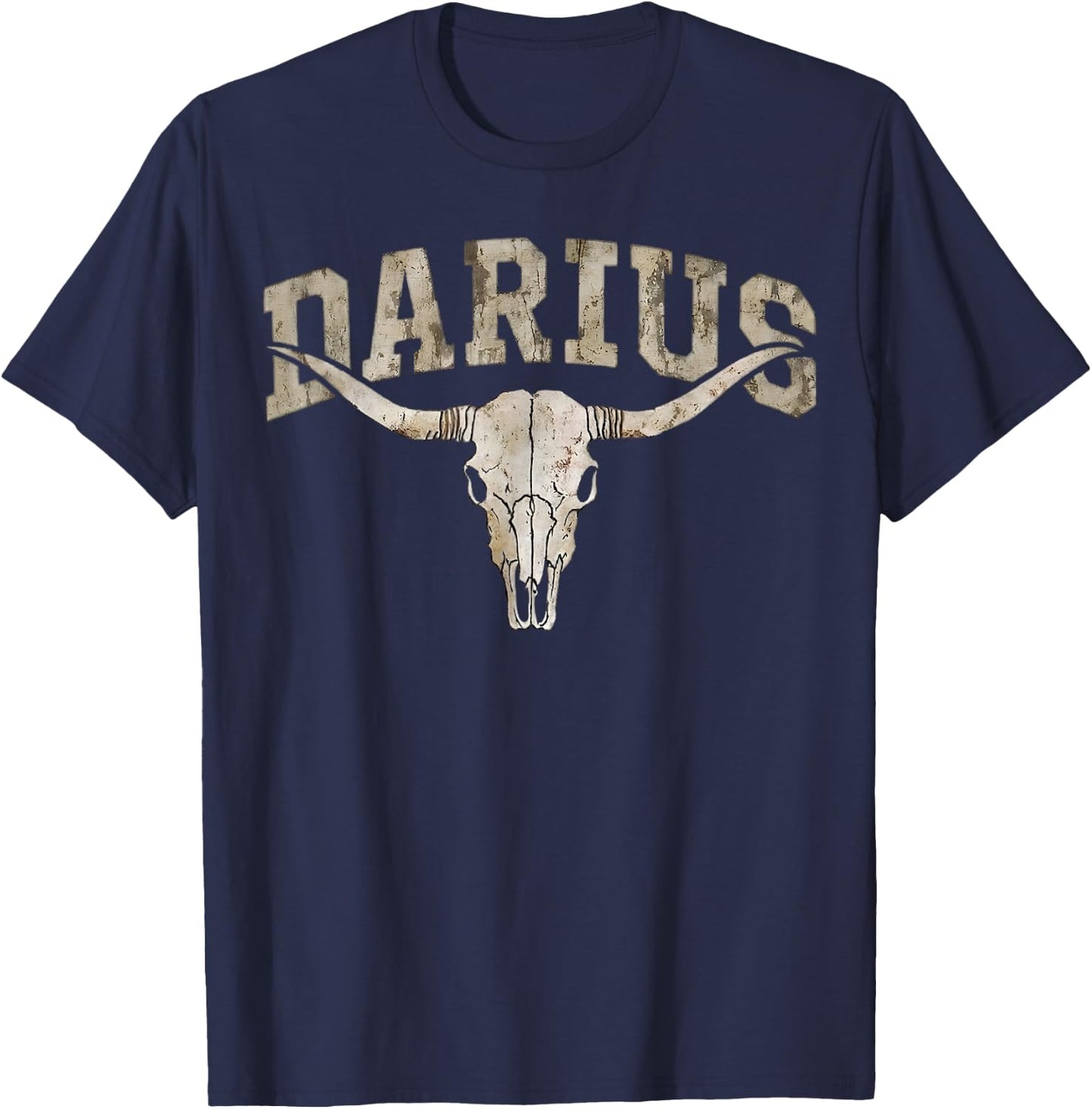 Vintage Darius Name Retro Gifts Women Kids T-Shirt - T-Shirt | Navy
