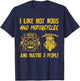 I Like Hot Rods And Motorcycles And Maybe 3 People T-Shirt - T-Shirt | Navy