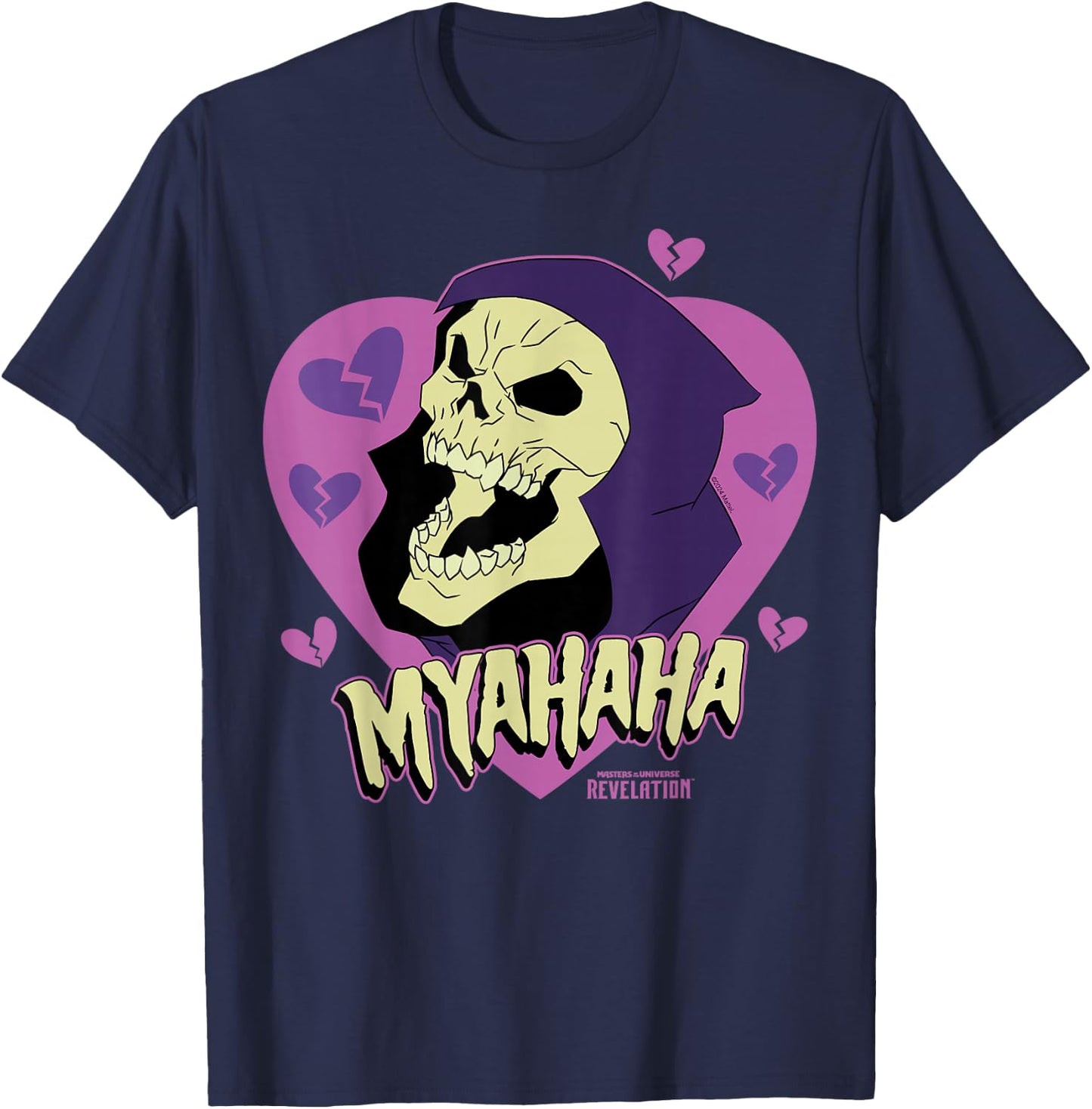 The Revelation of The Masters of The Universe - Skeletor Myahaha T-Shirt - T-Shirt | Navy