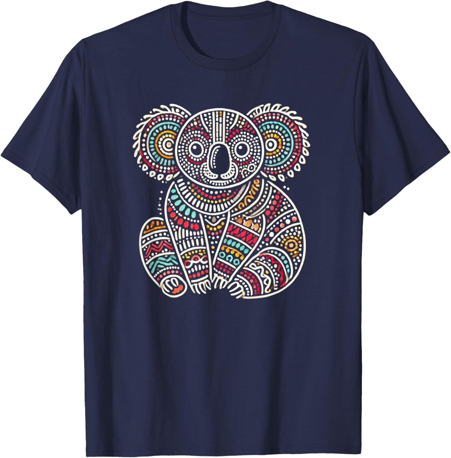Australian Aboriginal Koala Funny Australia Animal Lover T-Shirt - T-Shirt | Navy