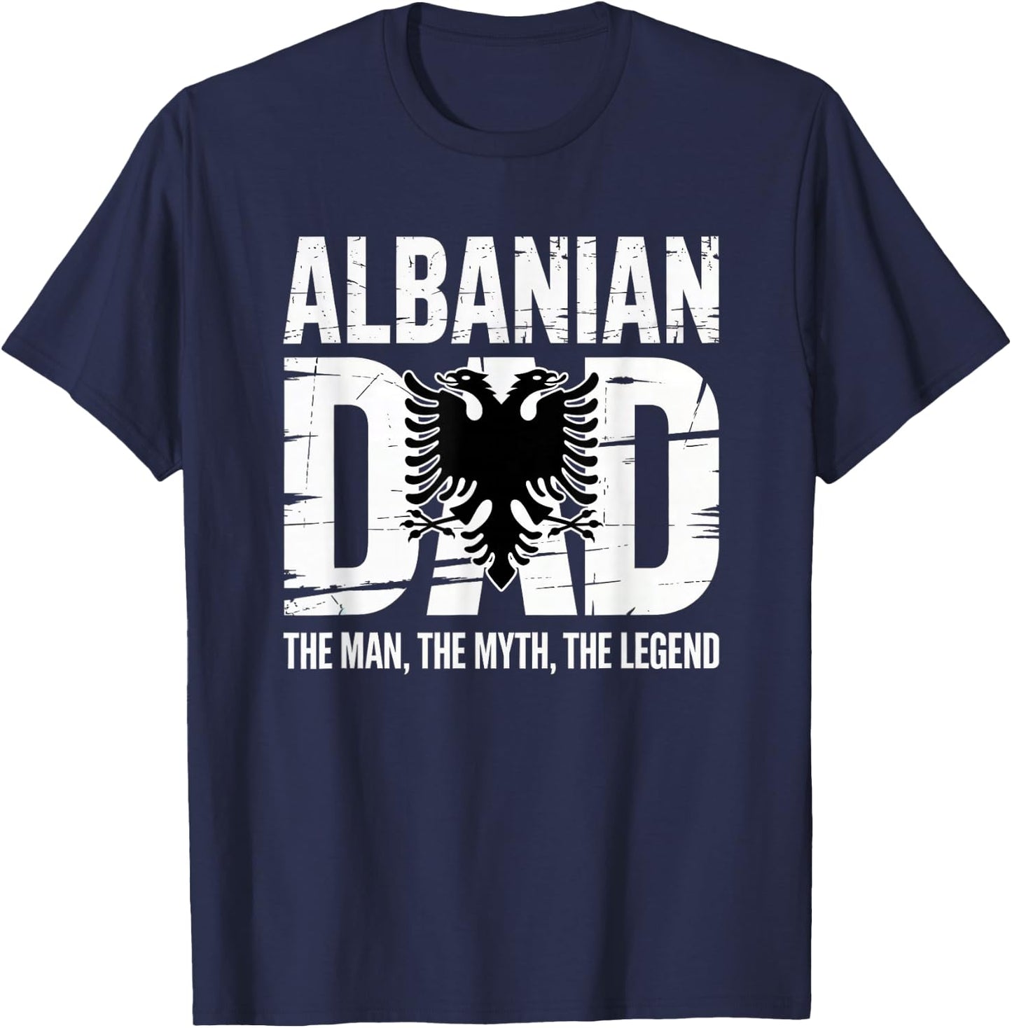 Albanian Father's day Skenderbeg Albania proud Albanian Dad T-Shirt - T-Shirt | Navy