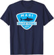 Kids Maui Hawaii Shark Souvenir Boys Vintage Beach Vacation T-Shirt - T-Shirt | Navy