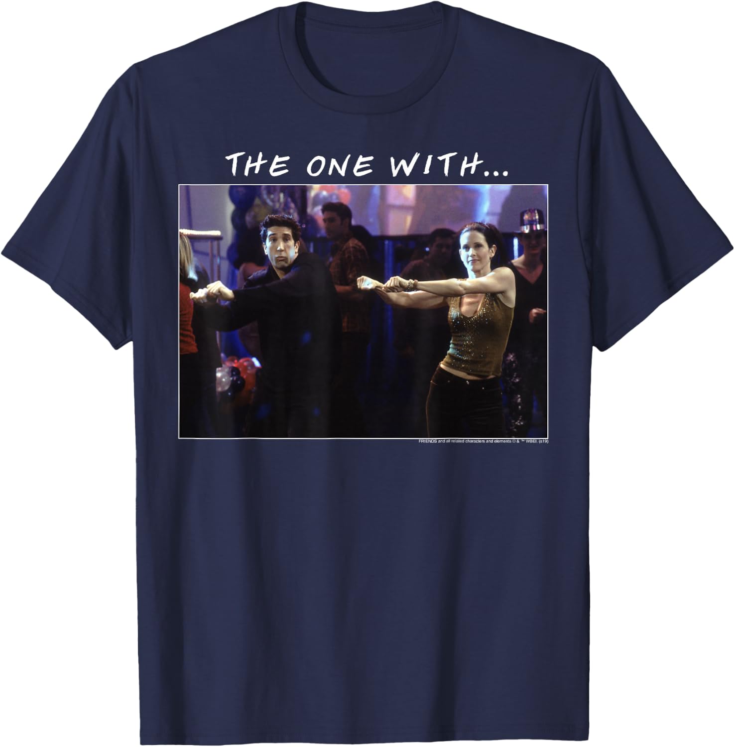 Friends The One With Ross & Monica Dancing T-Shirt - T-Shirt | Navy