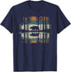 Trees Reflection Wild Forest Nature Animal Bear Outdoor T-Shirt - T-Shirt | Navy