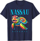 Nassau Bahamas Smiling Tie Dye Sea Turtle T-Shirt - T-Shirt | Navy