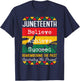 Juneteenth Believe Achieve Succeed African Women Men Kids T-Shirt - T-Shirt | Navy
