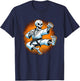 Halloween Skeleton Karate T-Shirt - T-Shirt | Navy