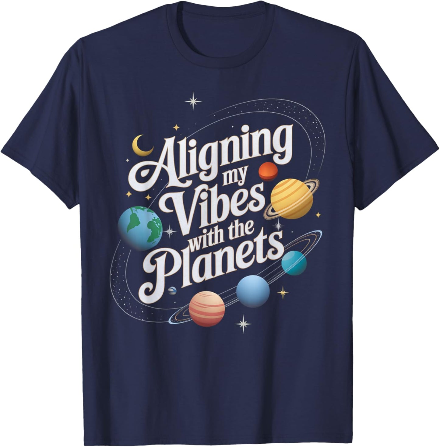 Planet Alignment Planet Parade 2025 Planetary Solar System T-Shirt - T-Shirt | Navy