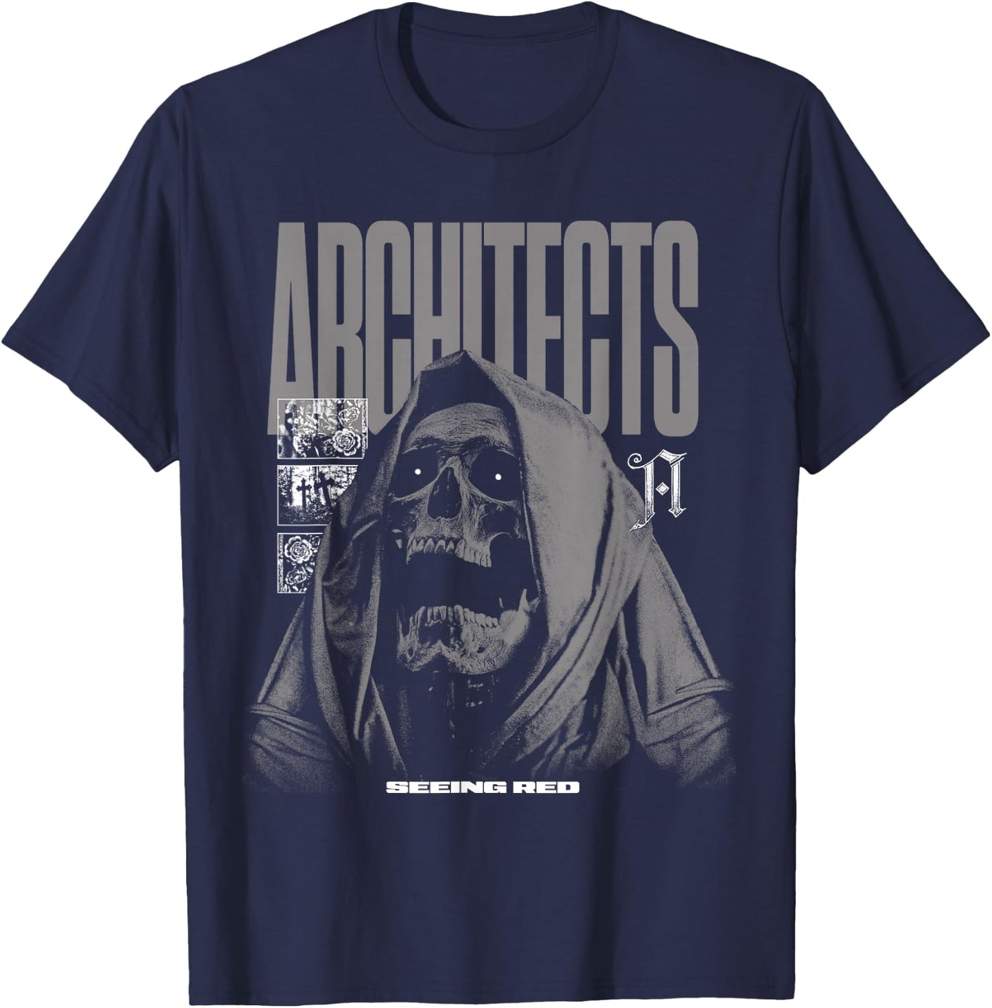 Architects Reaper , Small, Black T-Shirt - T-Shirt | Navy