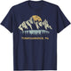 Tunkhannock Pennsylvania Mountain Sunset Sunrise PA T-Shirt - T-Shirt | Navy