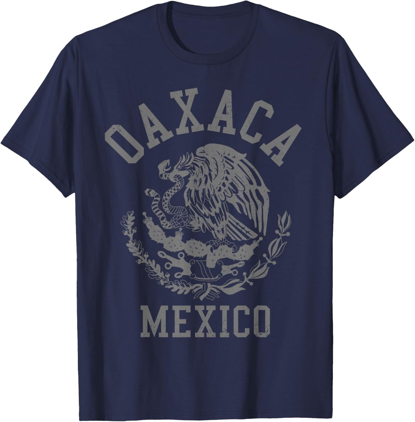 Oaxaca Mexico Pride Mexican Flag Vintage T-Shirt - T-Shirt | Navy