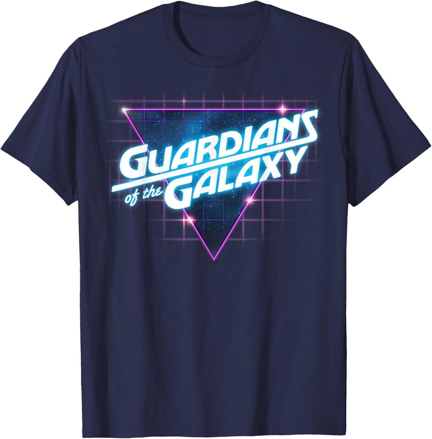 Marvel Guardians of The Galaxy Retro Vintage Line Logo Small T-Shirt - T-Shirt | Navy