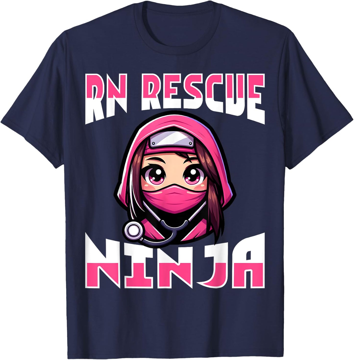 RN Rescue Ninja - Men Women Registered Nurse Nursing Gifts T-Shirt - T-Shirt | Navy