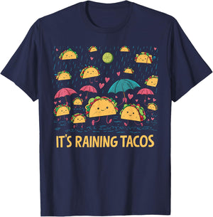 It's Raining Tacos Funny Taco Lovers kids girls boys T-Shirt - T-Shirt | Navy