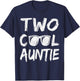 Auntie Of The Birthday Boy Two Cool 2nd Bday Family Matching T-Shirt - T-Shirt | Navy