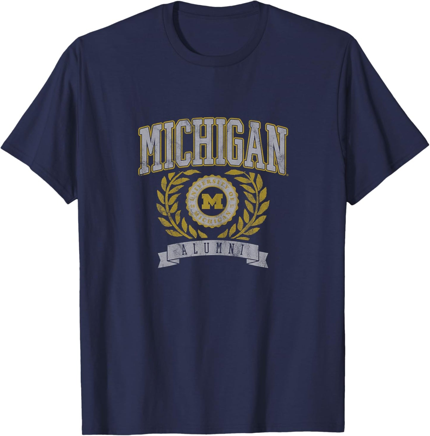 University of Michigan Wolverines U of M Alumni Seal T-Shirt - T-Shirt | Navy