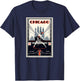 Chicago Where The Piano's Hot 1920s Art Deco Musical Theatre T-Shirt - T-Shirt | Navy
