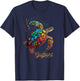 Gulfport Mississippi MS Vacation Holiday Vintage Sea Turtle T-Shirt - T-Shirt | Navy