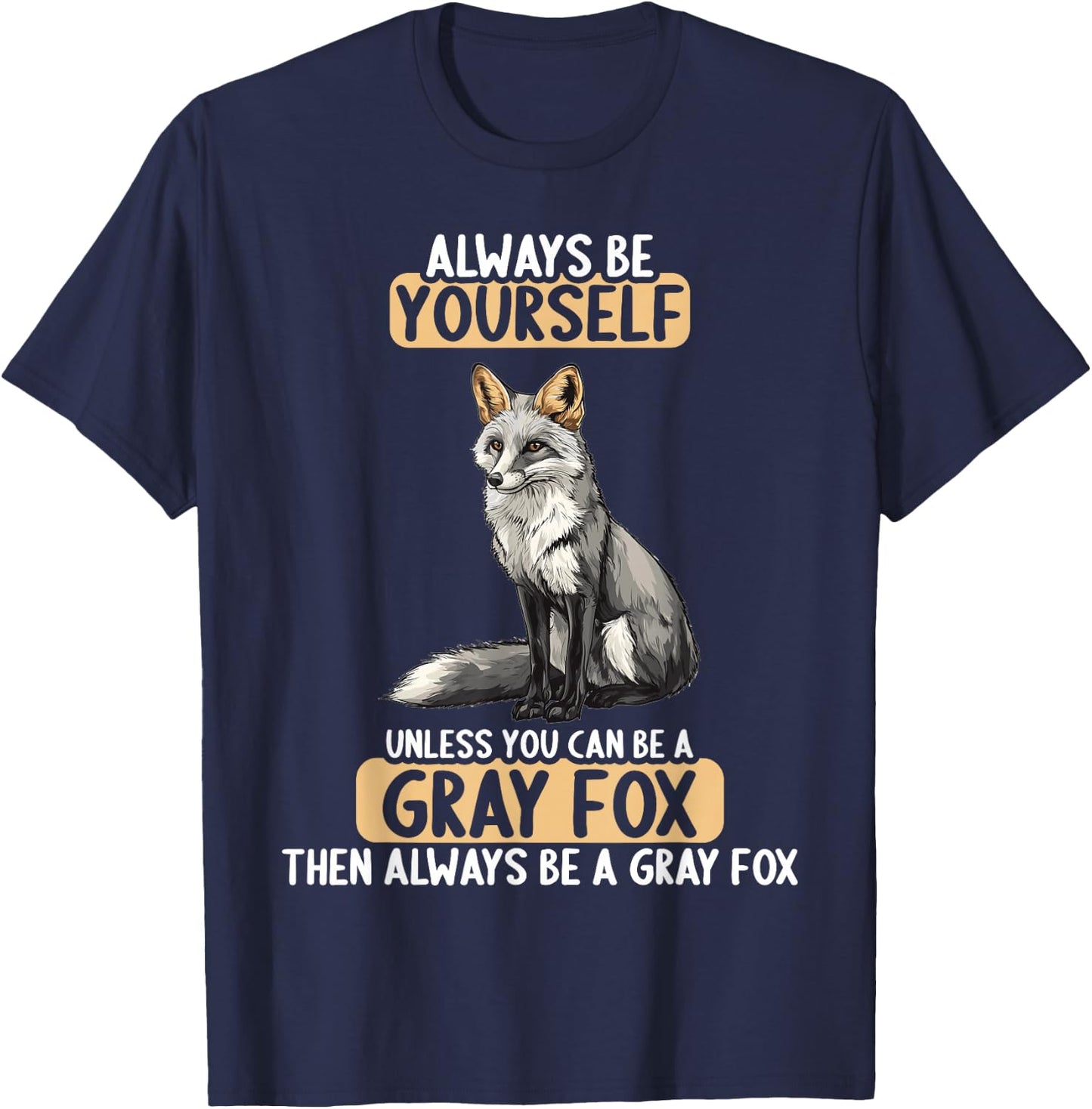 Gray Foxes Gray Fox T-Shirt - T-Shirt | Navy