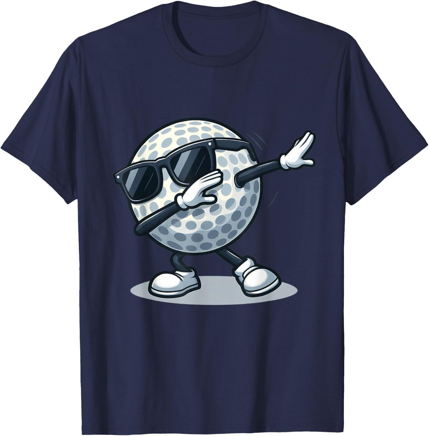 Dabbing Golf Ball Shirt Funny Boys Men Women Sports Player T-Shirt - T-Shirt | Navy
