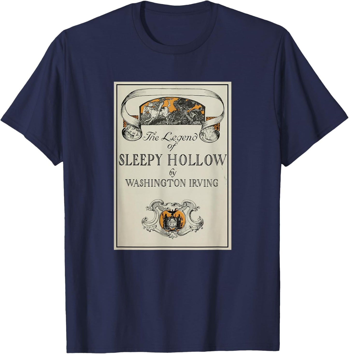 The Legend of Sleepy Hollow Title Page T-Shirt - T-Shirt | Navy