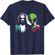 Jesus Alien Friends - Funny Christian Religious Alien UFO T-Shirt - T-Shirt | Navy