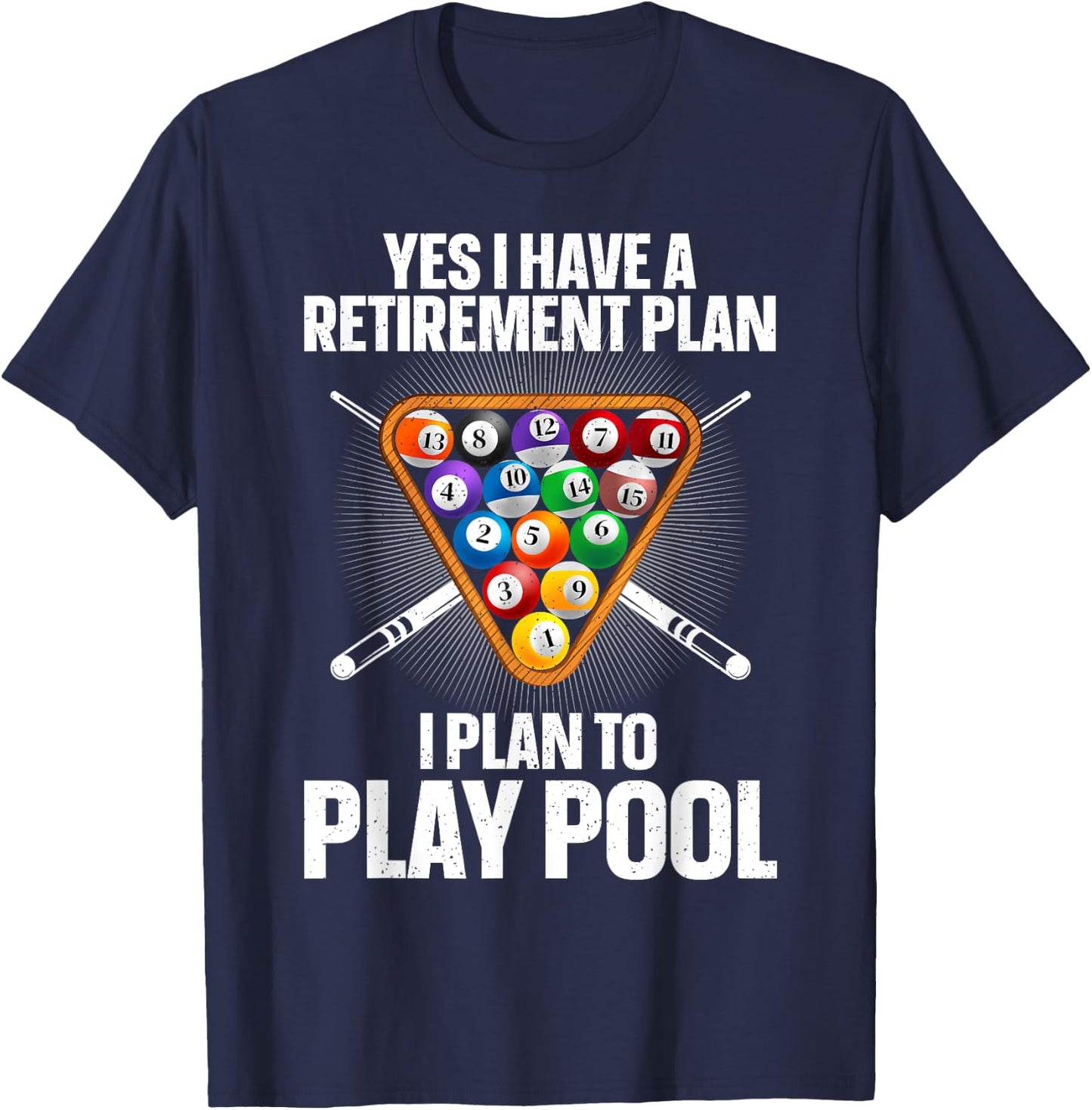 Cool Pool Design Women Billiards Lover Pool Player T-Shirt - T-Shirt | Navy