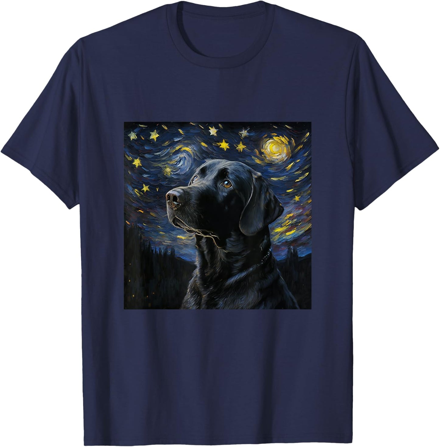 Cute Black Lab Black Labrador Retriever Puppy Dog Mom Animal T-Shirt - T-Shirt | Navy