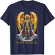 Archangel Catholic Religion Christianity Guardian Angel T-Shirt - T-Shirt | Navy