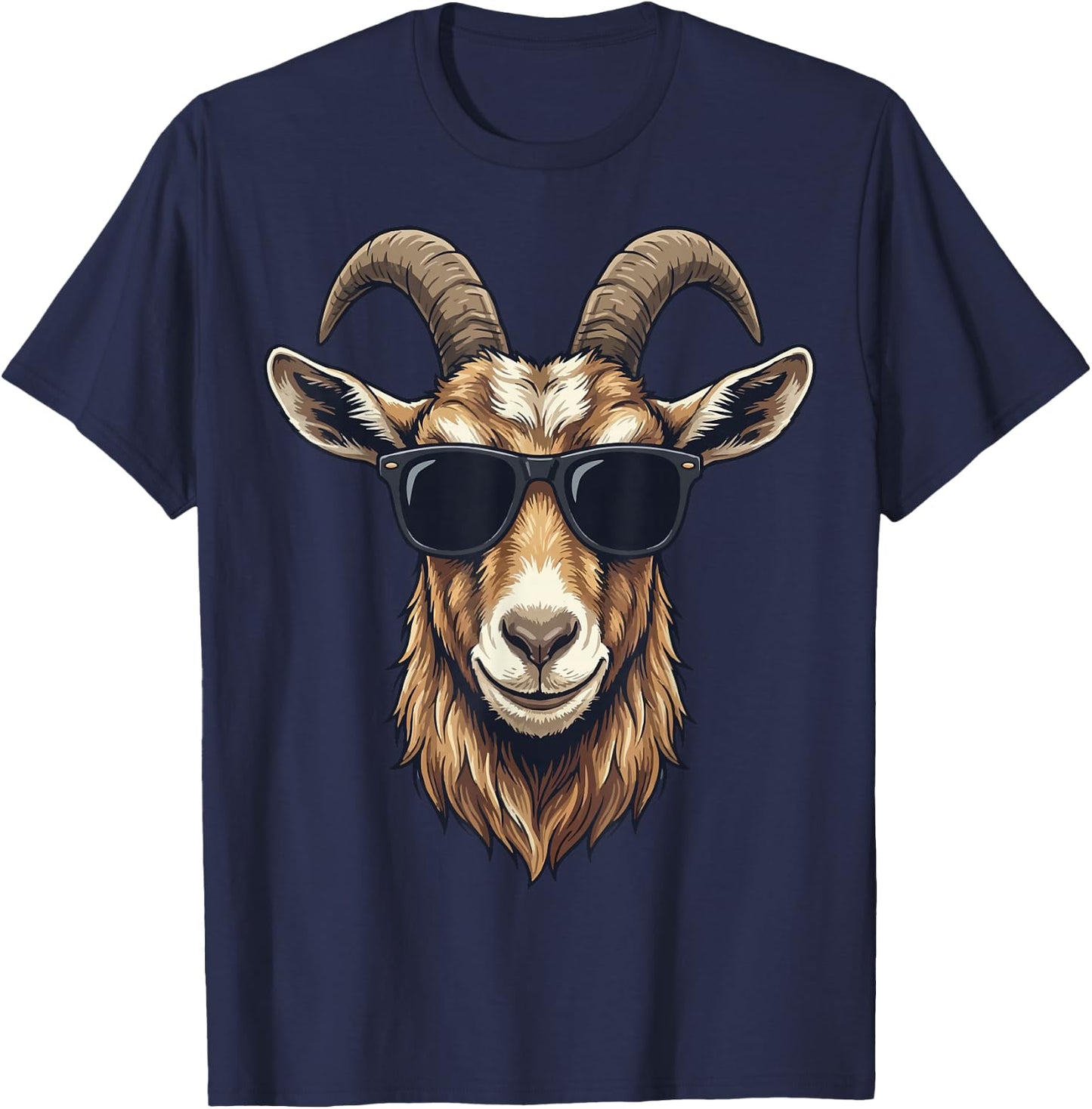 Goat Sunglasses T-Shirt - T-Shirt | Navy