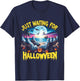 Summerween Beach Spooky Vibe Just Waiting For Halloween T-Shirt - T-Shirt | Navy