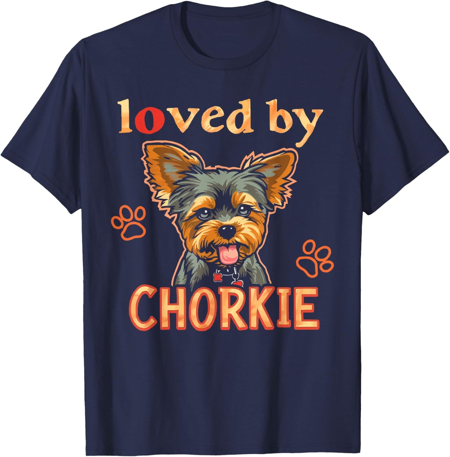 Chorkie Owner Dog Lover Puppy Chihuahua Yorkshire Terrier Men Women T-Shirt - T-Shirt | Navy