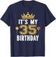 It's My 35th Birthday Gift 35 Years Old Man And Woman T-Shirt - T-Shirt | Navy