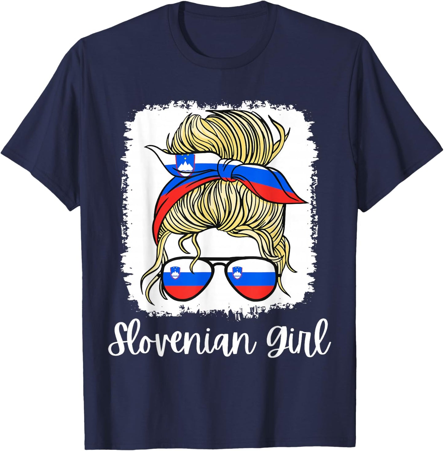 Slovenia Slovenka Girls Slovenian Girl Wife T-Shirt - T-Shirt | Navy