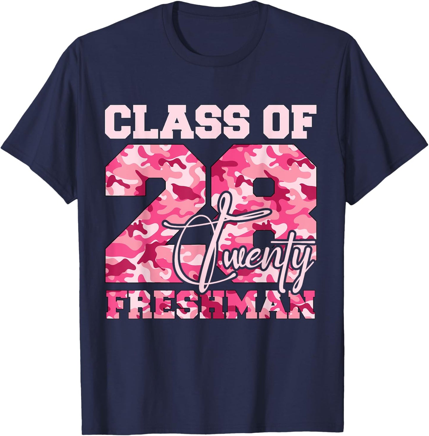 Class of 2028 Freshman High School Back To School 9th Grade T-Shirt - T-Shirt | Navy